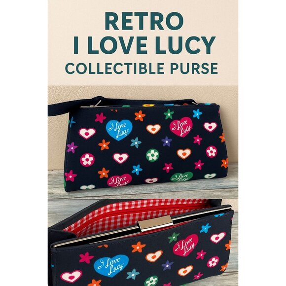 1990s “I Love Lucy” Satchel Purse – Licensed CBS/Desilu by Jennifer C. Inc., - Picture 1 of 16